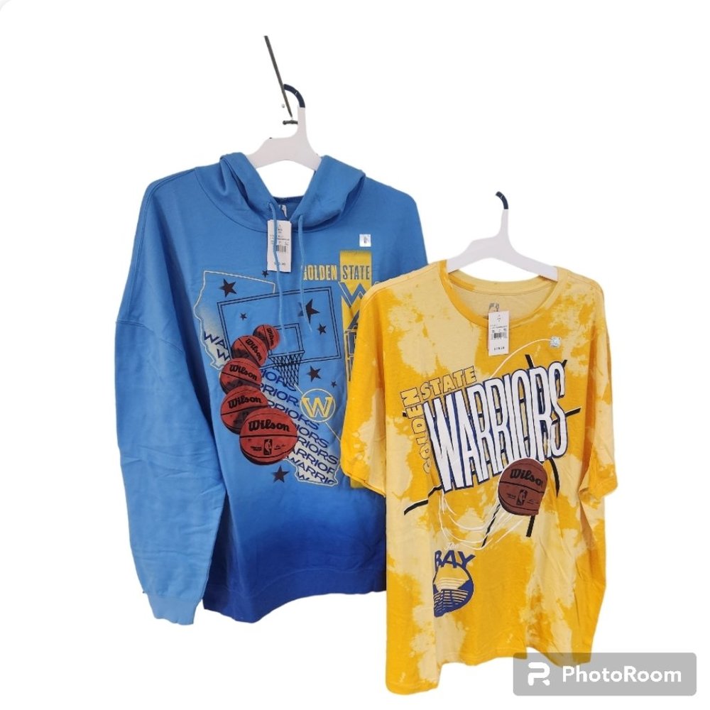 Golden State Warriors NBA Licensed T-Shirt and Hoodie - 2X - NWT